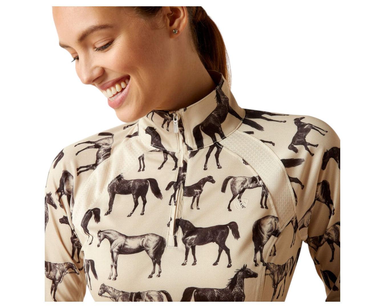 Ariat Womens Sunstopper 2.0 1/4 Zip Baselayer - Image 5