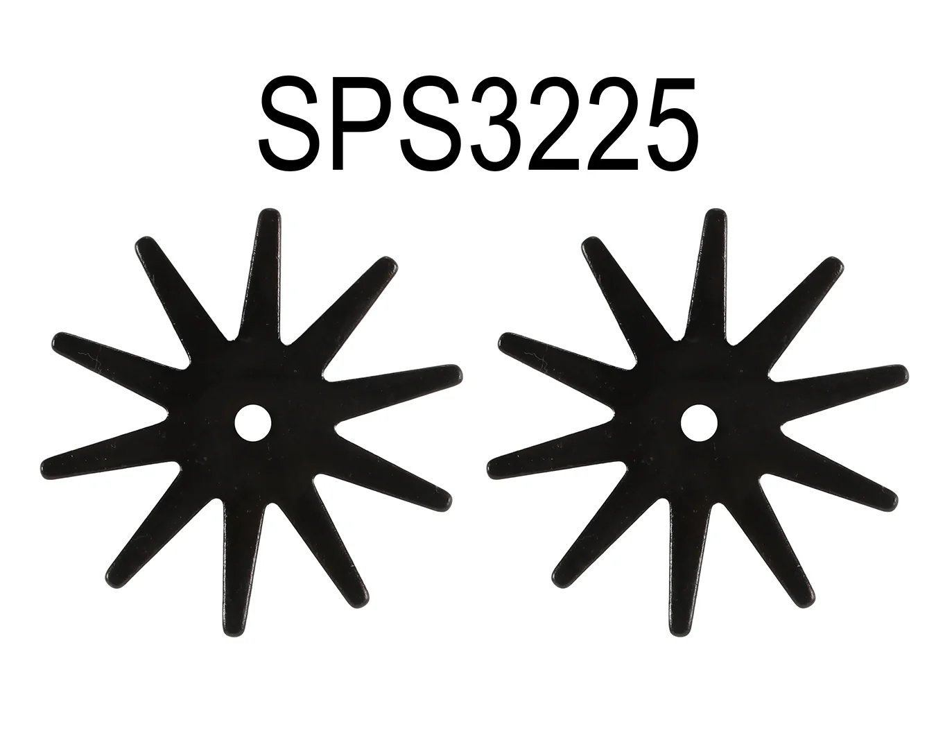 STC Black Steel Spur Rowels | 10 Point Star - Image 2