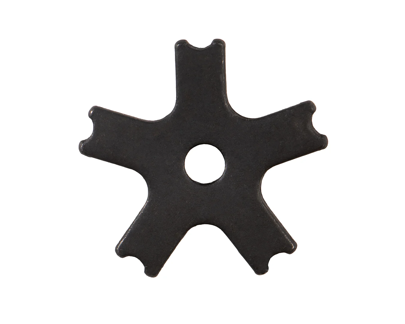 STC Black Steel Spur Rowels | 5 Point Scooped