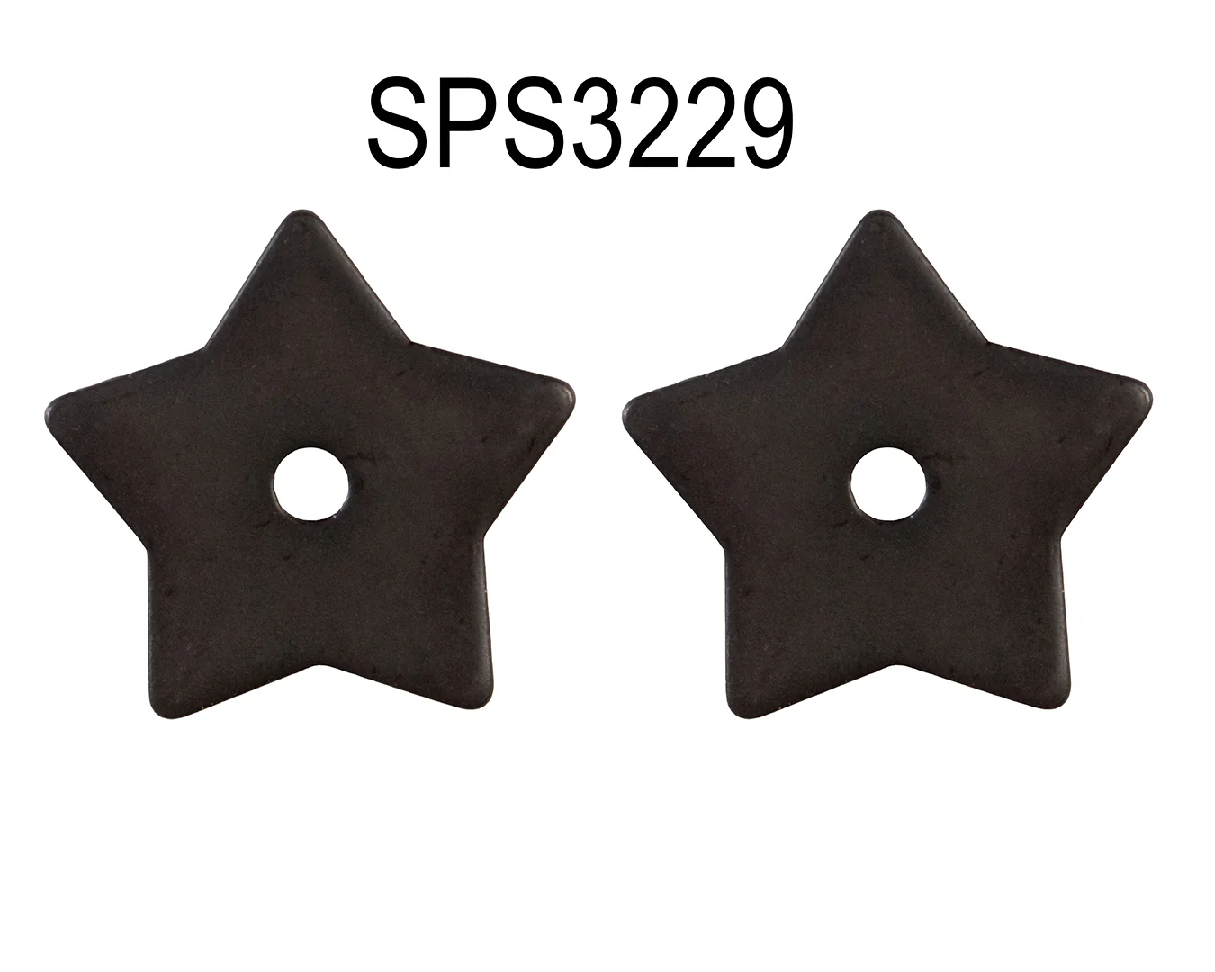 STC Black Steel Spur Rowels | 5 Point Star - Image 2