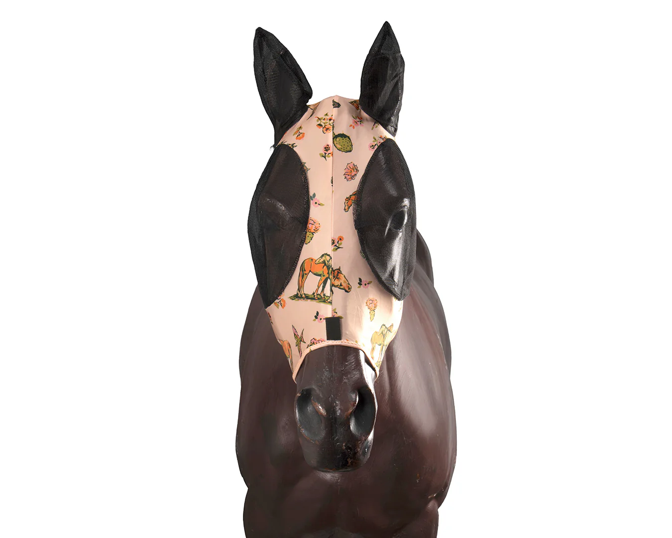 Bobby Lycra Fly Mask - Wild Horses - Image 4