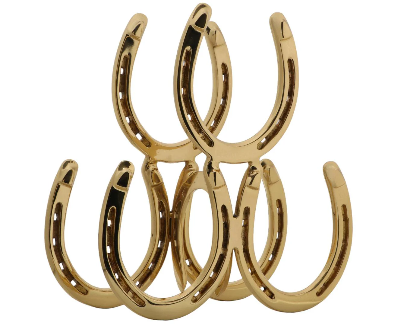 Brass Horseshoes Bottle Holders - Image 3