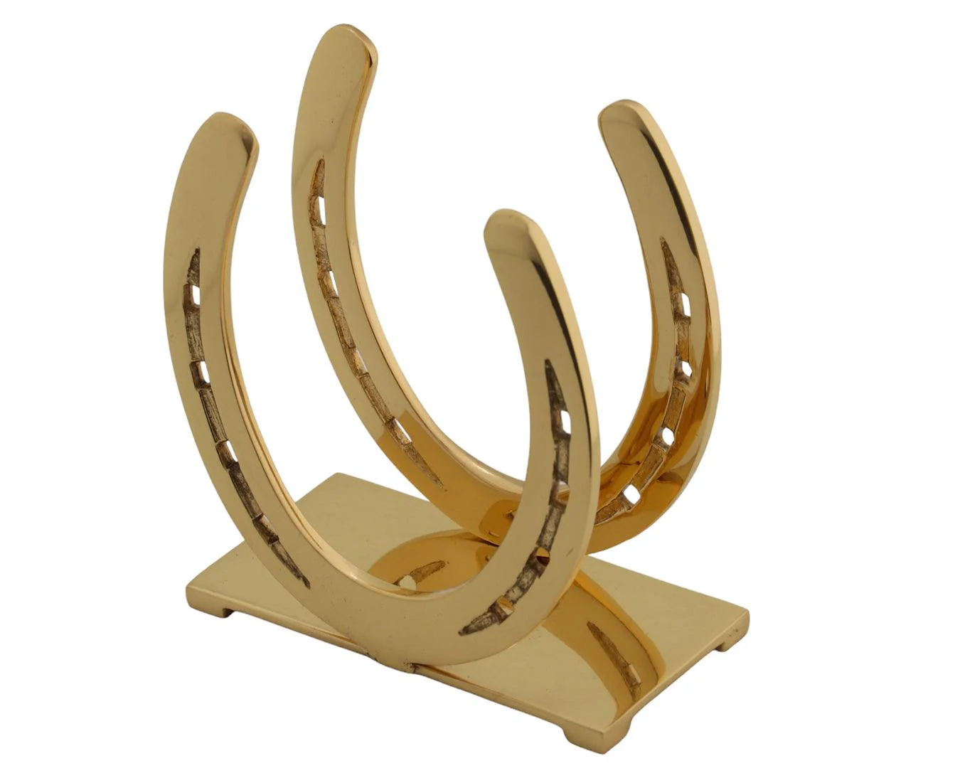 STC Brass Horseshoes Napkin Holder - Image 2