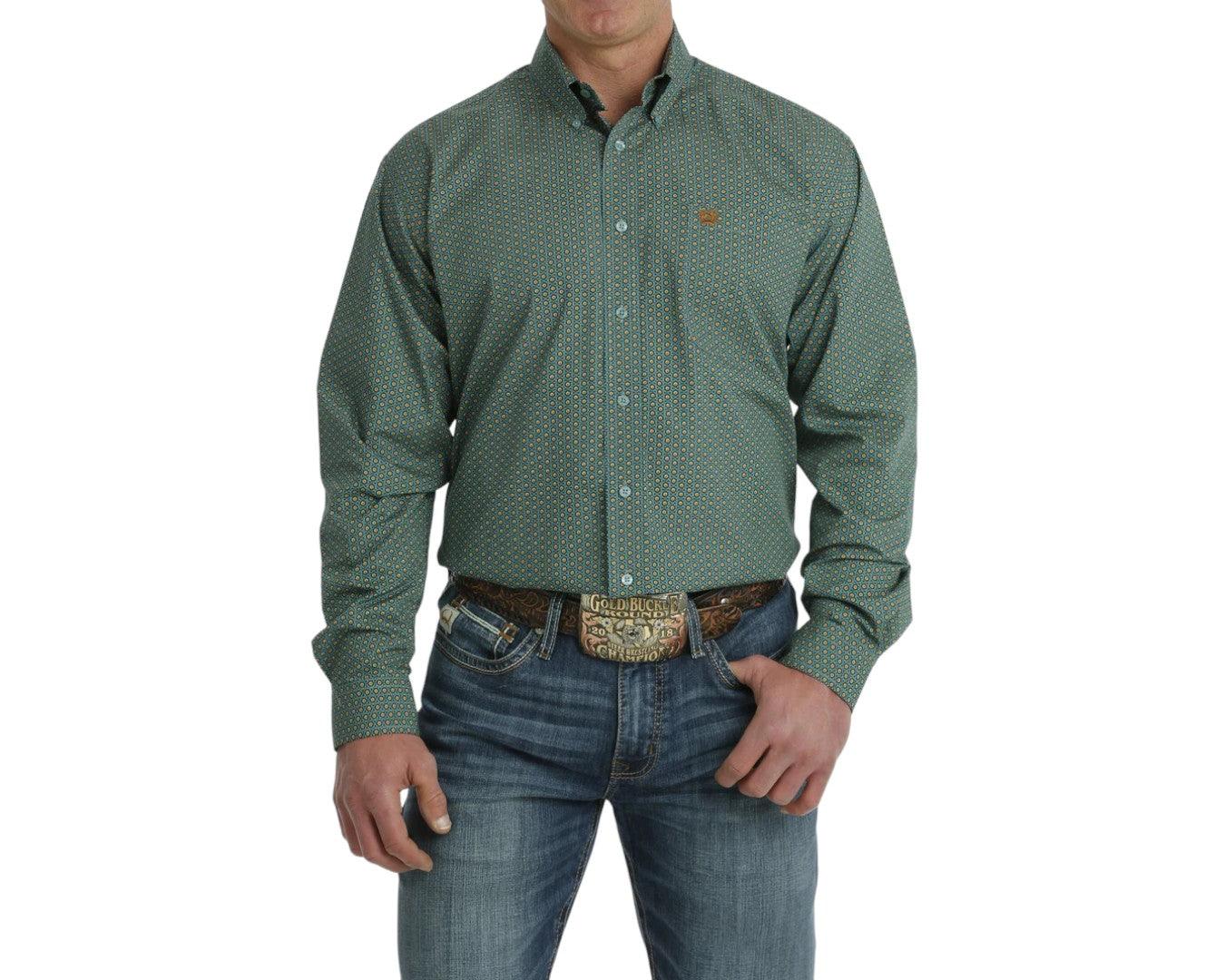 Cinch Men's Western Long Sleeve Button-Down Shirt