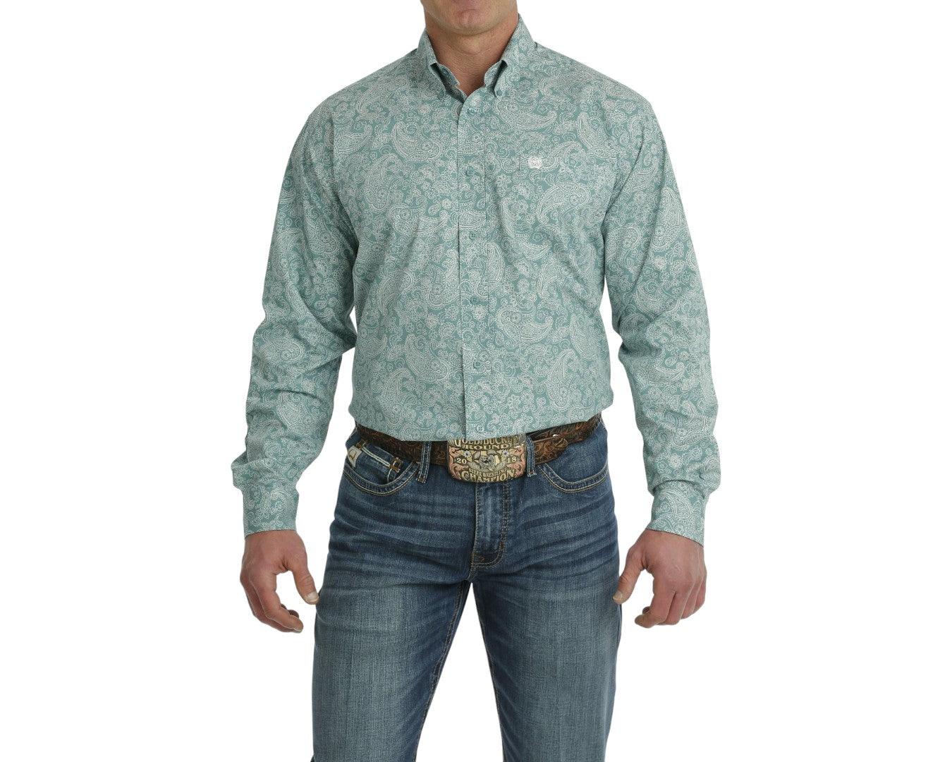 Cinch Men's Western Long Sleeve Button-Down Shirt - Image 3