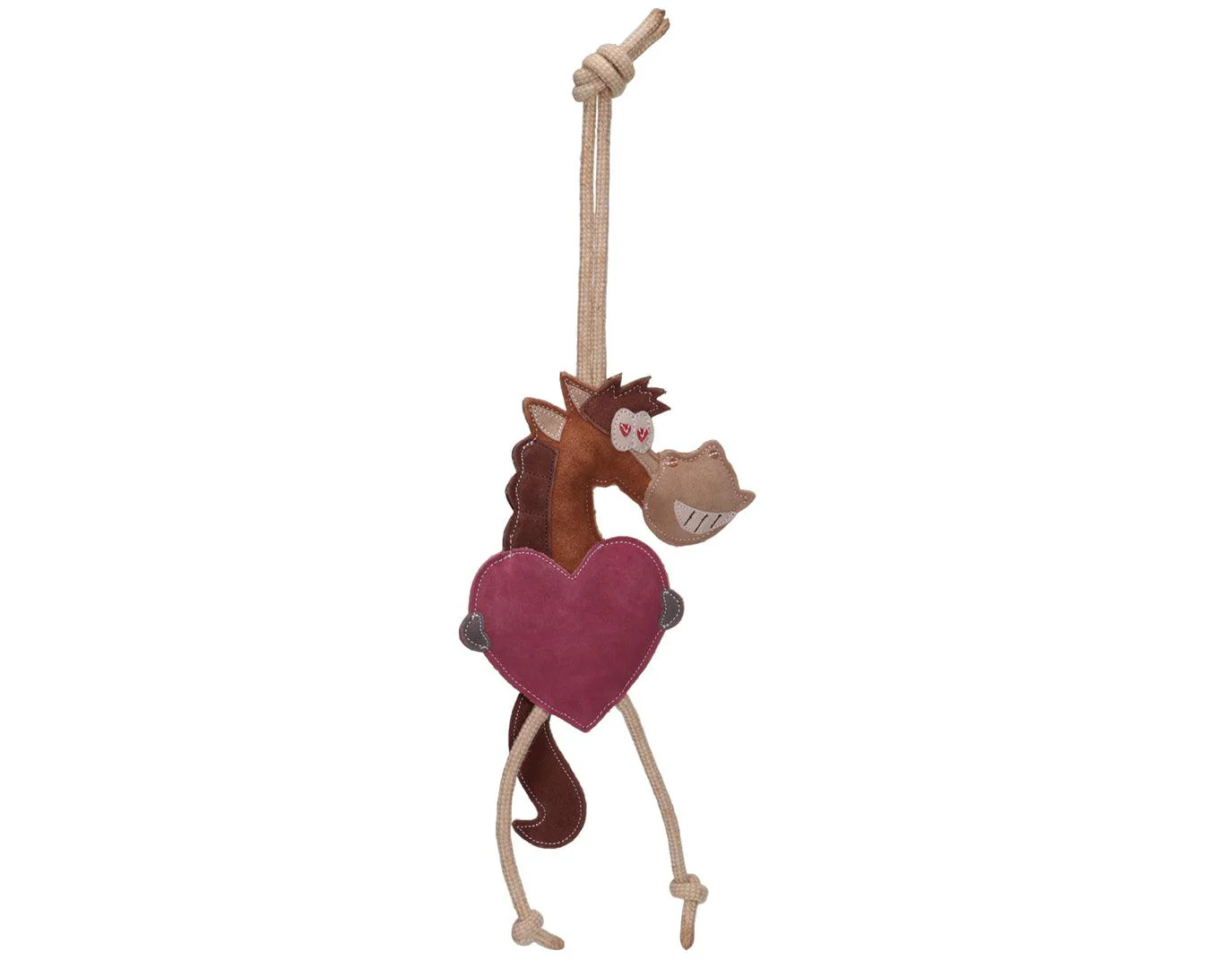 Horse Sense Suede Stall Love Heart Toy