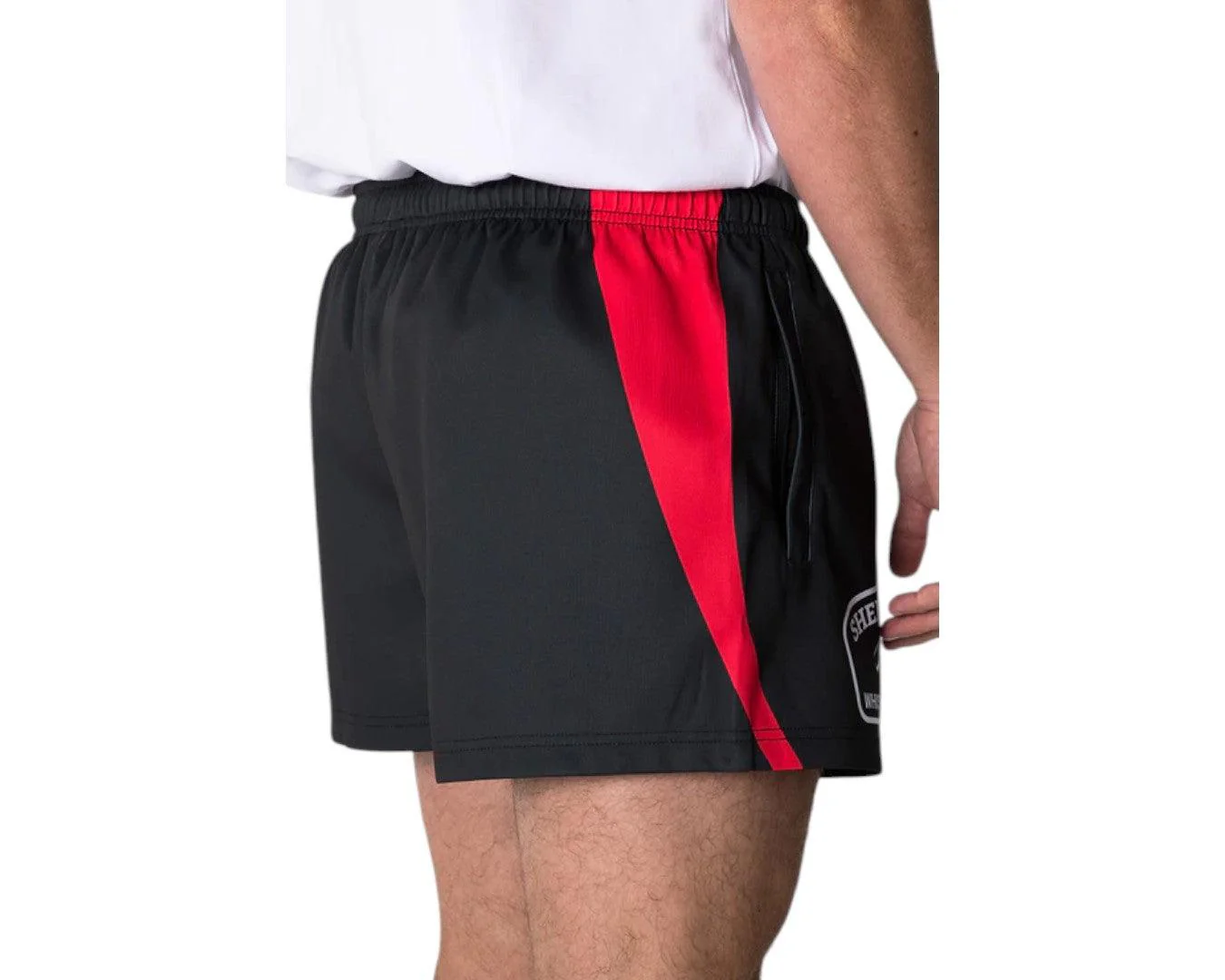 Country Labelled Footy Shorts - Shell Raisin' Whiskey Shootin' - Image 3
