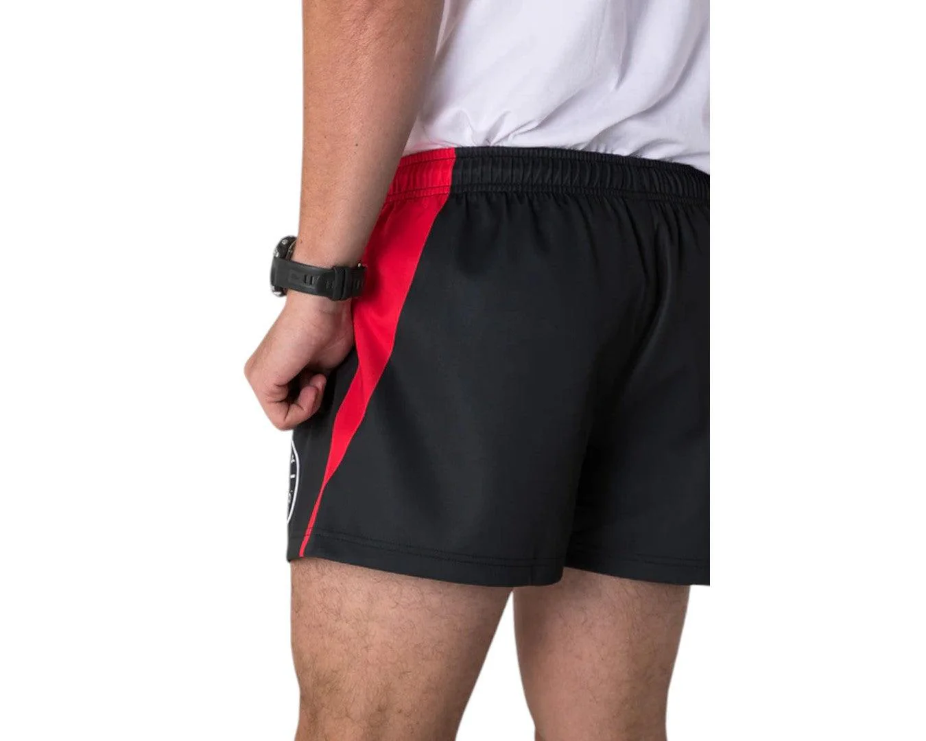 Country Labelled Footy Shorts - Shell Raisin' Whiskey Shootin' - Image 4