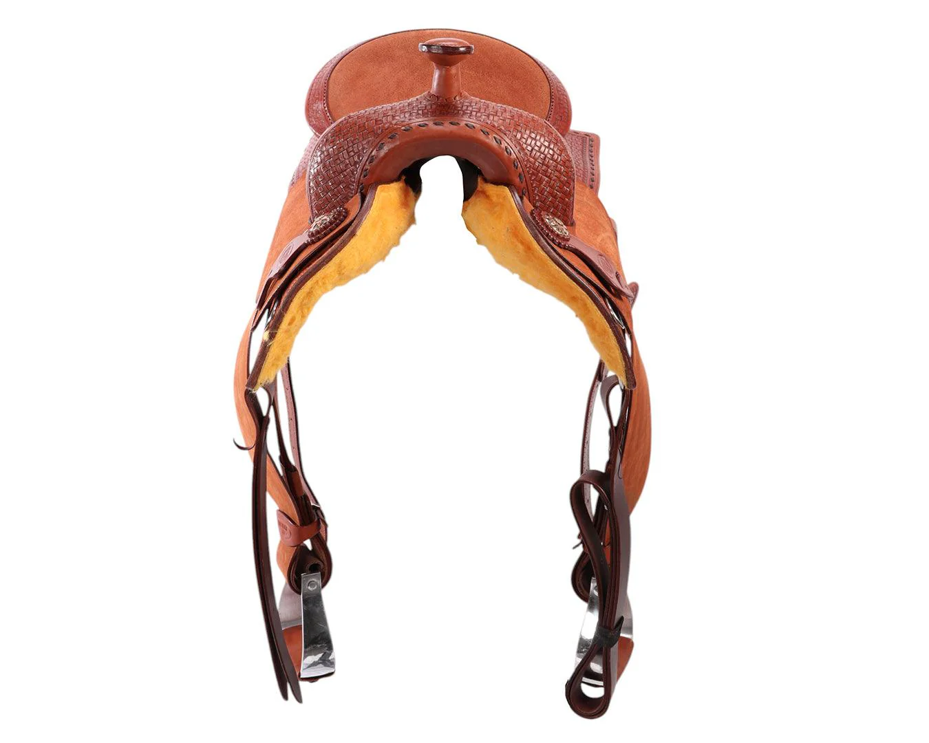 Fort Worth Cowhorse Rough Out Saddle - Image 11