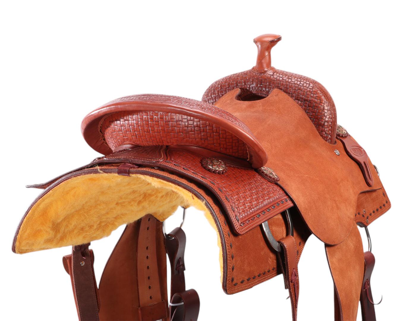Fort Worth Cowhorse Rough Out Saddle - Image 8