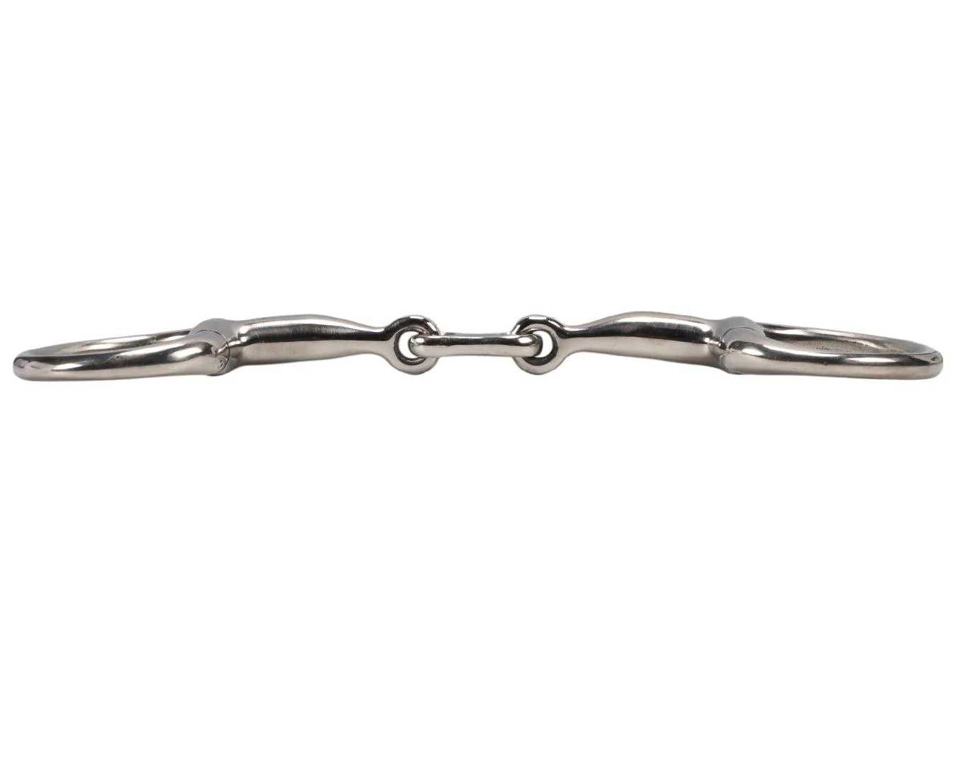 Equisteel SS Eggbutt Snaffle Bit with French Mouth & Round Rings - Image 3