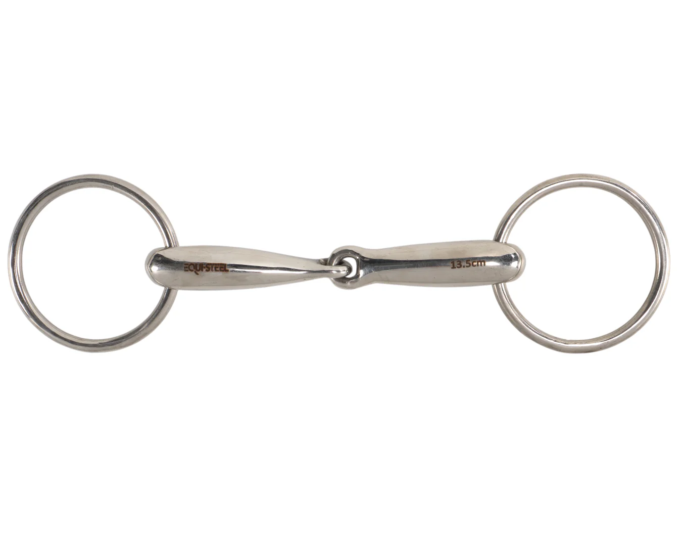 Equisteel SS Thick Hollow Loose Ring Snaffle Bit with 65mm Rings