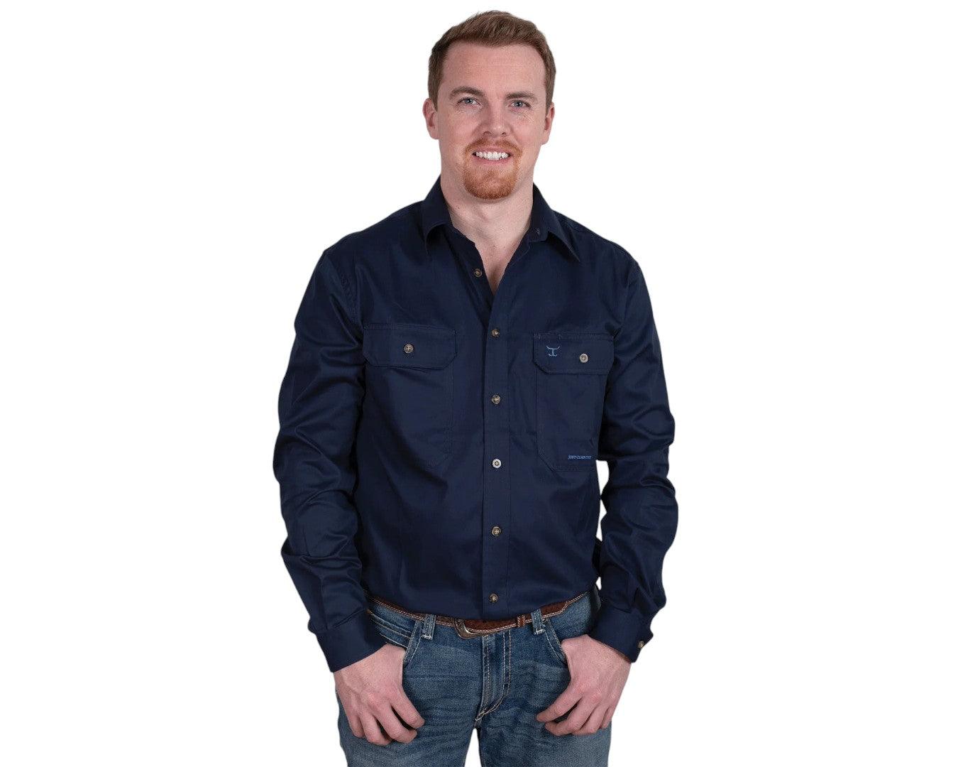 Just Country Evan Men's Long Sleeve Work Shirt - Image 4