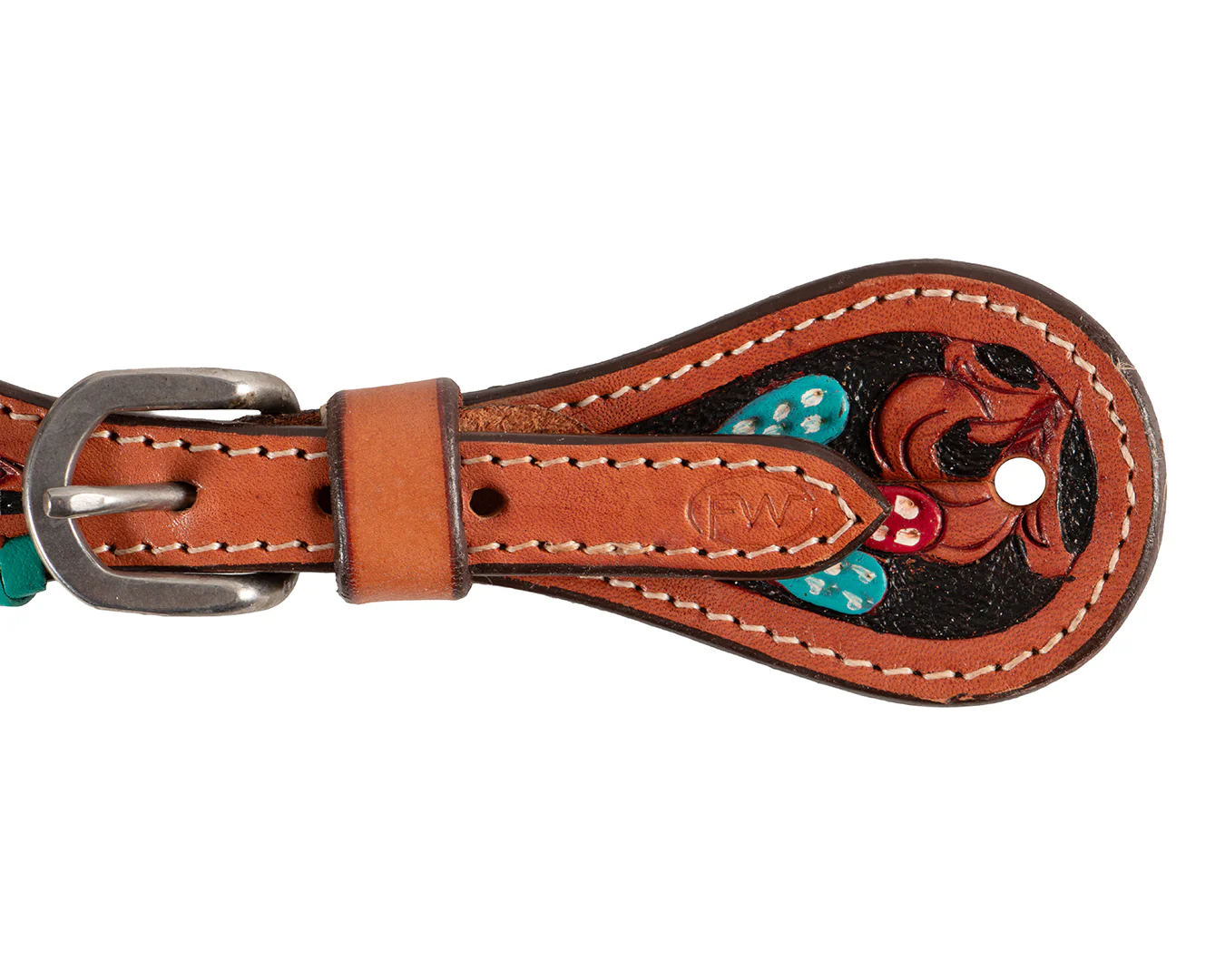 Fort Worth Cactus Turquoise Spur Straps - Image 2