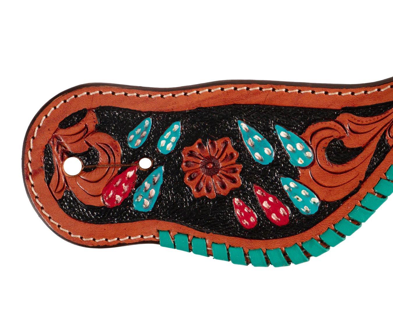 Fort Worth Cactus Turquoise Spur Straps - Image 3