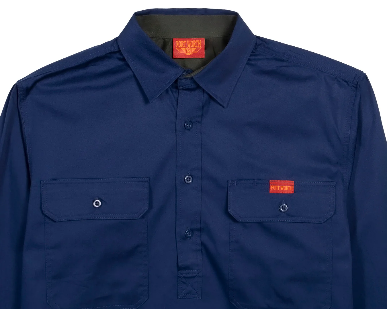 Fort Worth Men's Half Button Work Shirt - Image 14