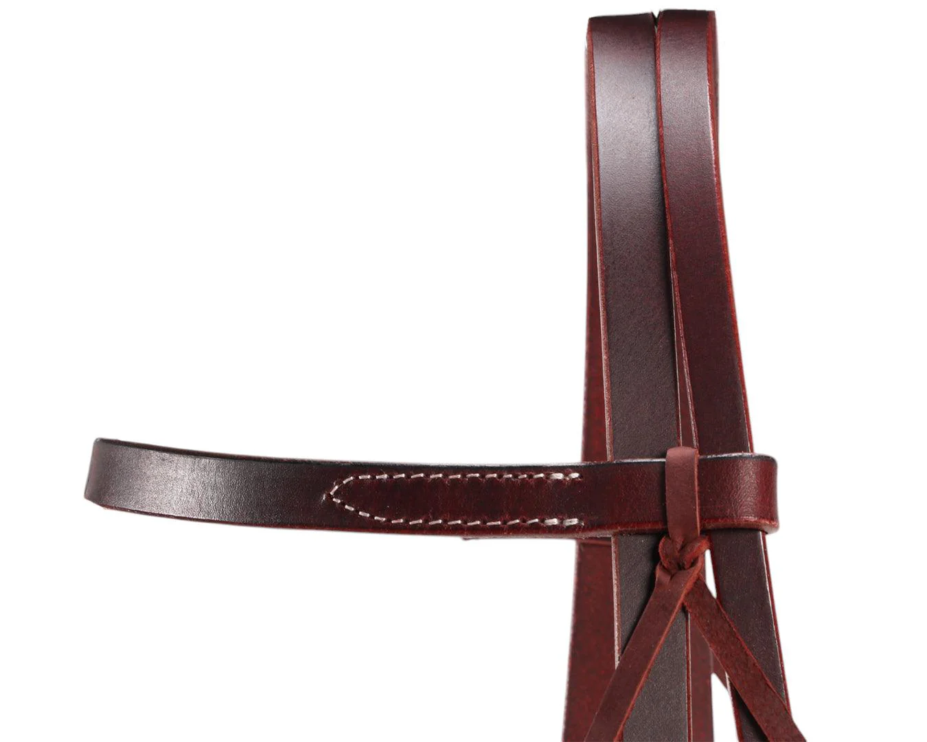 Fort Worth Oily Headstall with Single Buckle - Latigo - Image 4