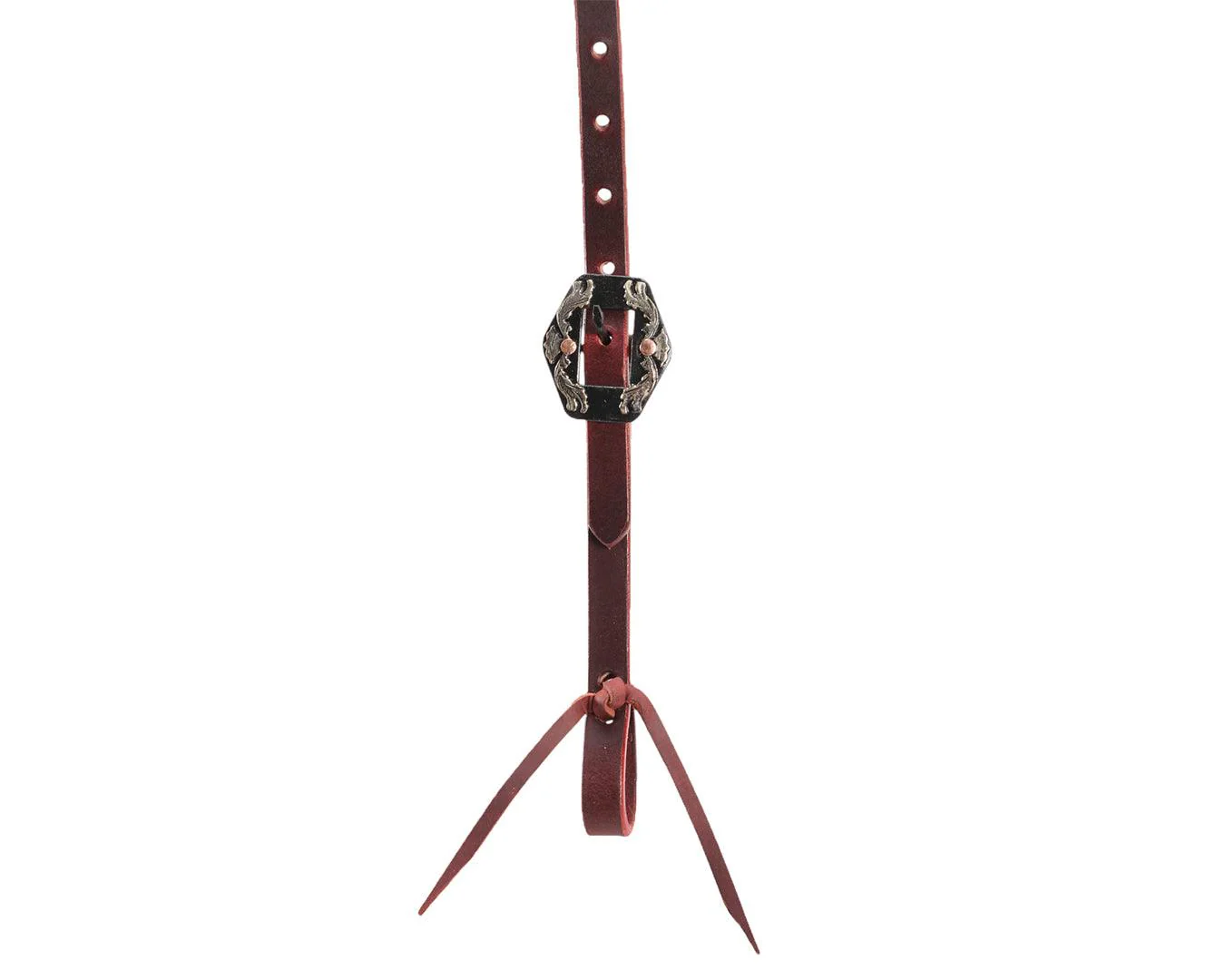 Fort Worth Oily Headstall with Single Buckle - Latigo - Image 5