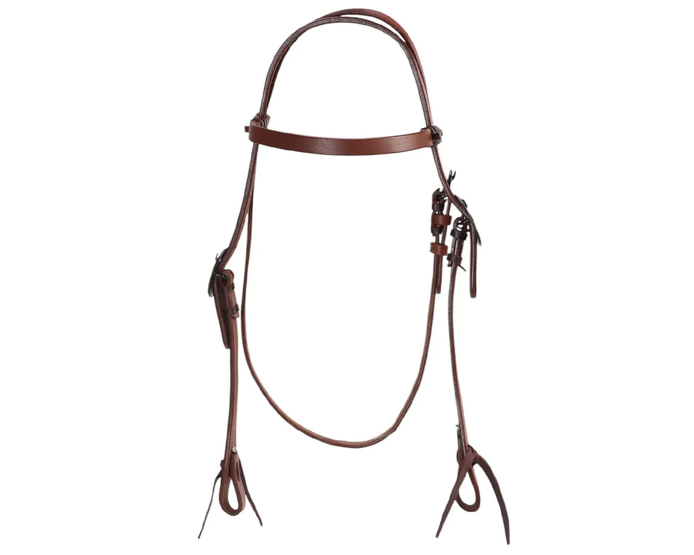 Fort Worth Oily Headstall with Single Buckle - Latigo - Image 7