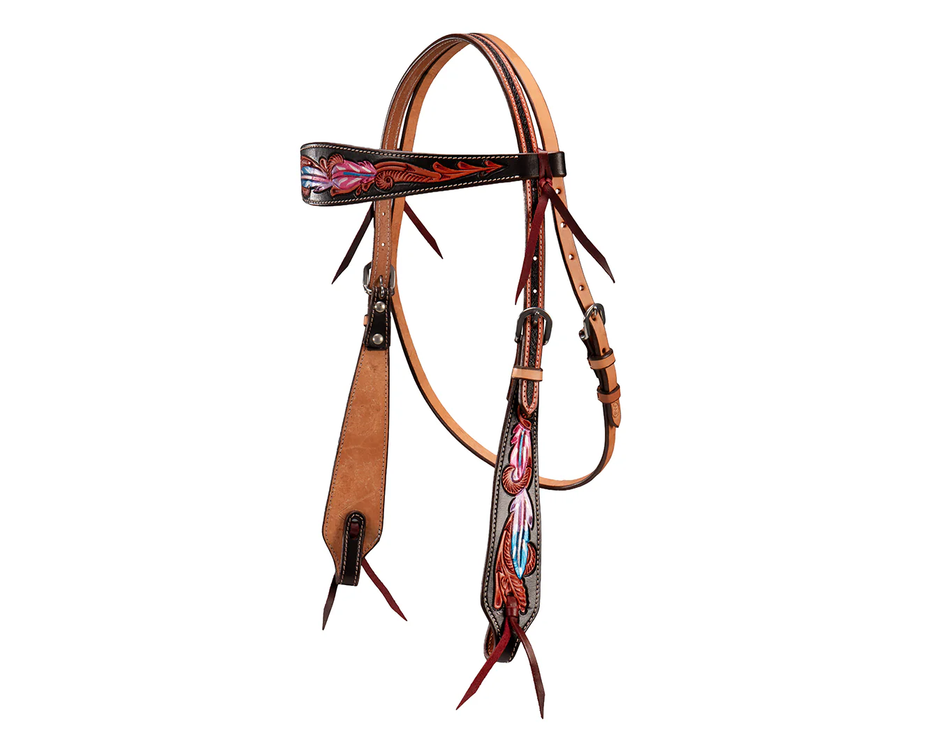 Fort Worth Pink Apache Headstall