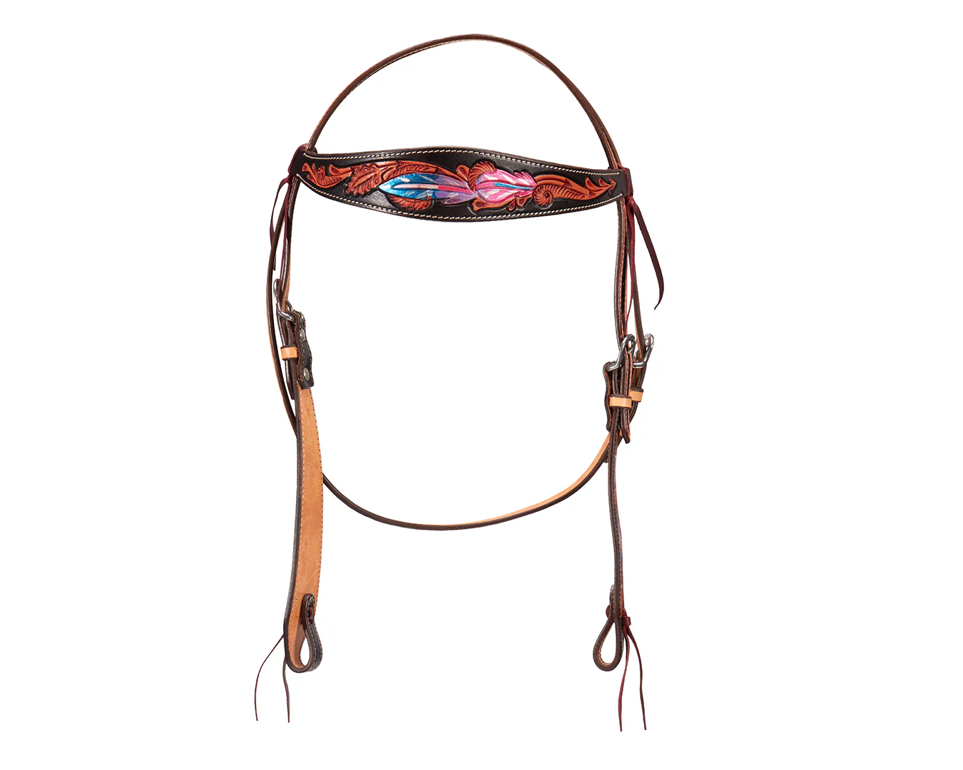 Fort Worth Pink Apache Headstall - Image 5