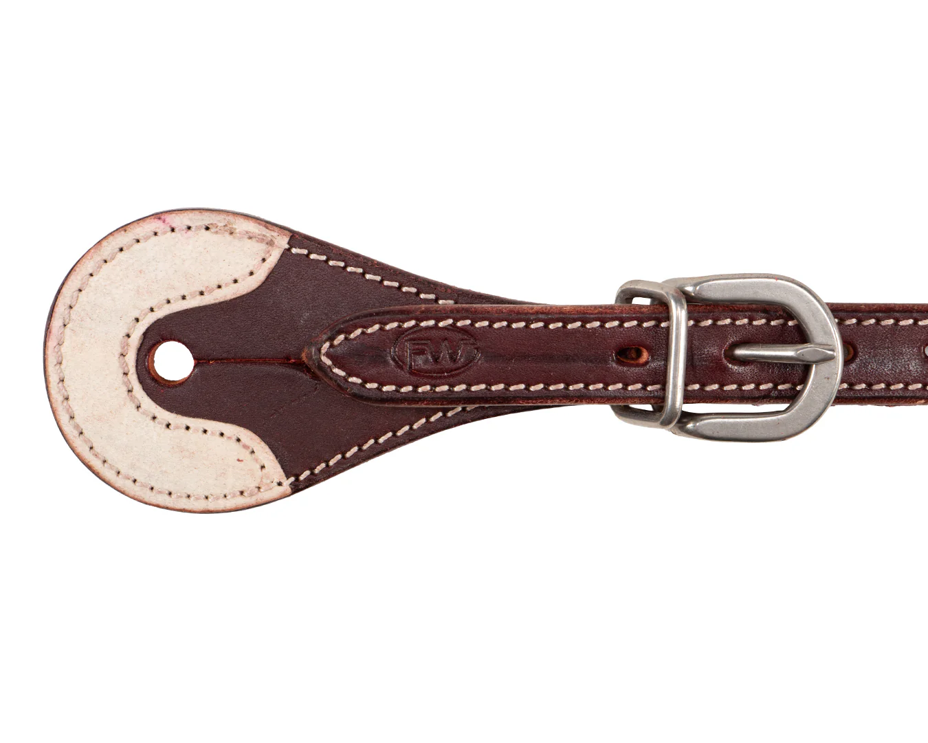 Fort Worth Rawhide End Spur Straps - Latigo - Image 2