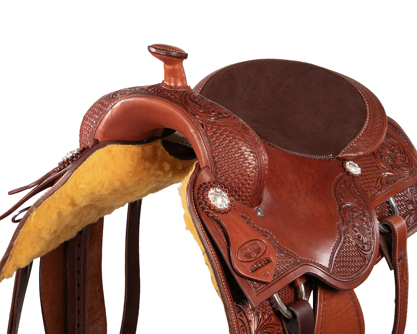 Fort Worth Reiner Saddle - Handcrafted Rawhide Western Saddle - Image 6