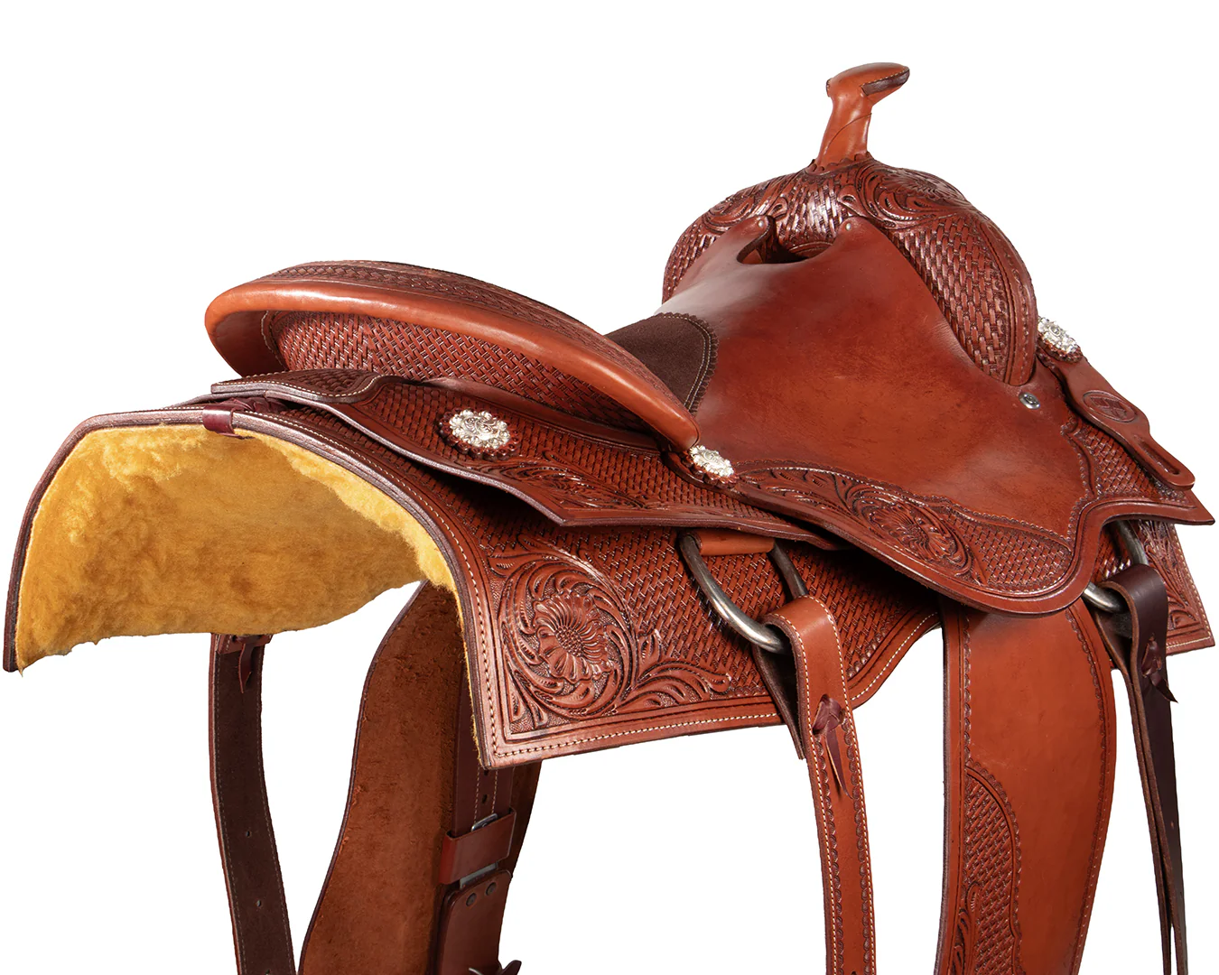 Fort Worth Reiner Saddle - Handcrafted Rawhide Western Saddle - Image 7