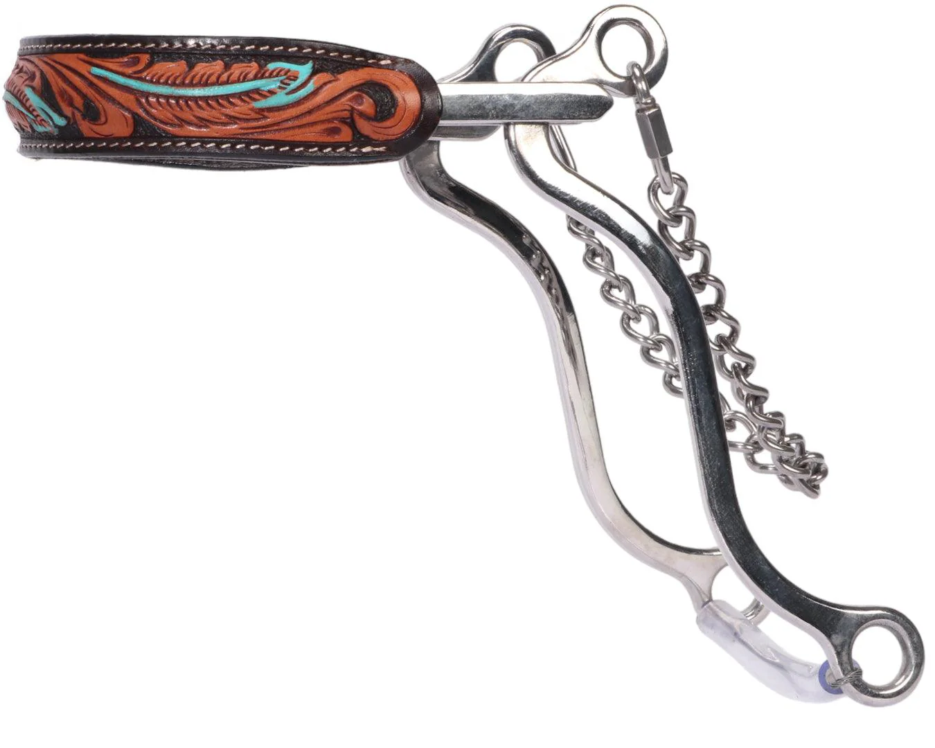 Fort Worth SS Hackamore - Turquoise Feather