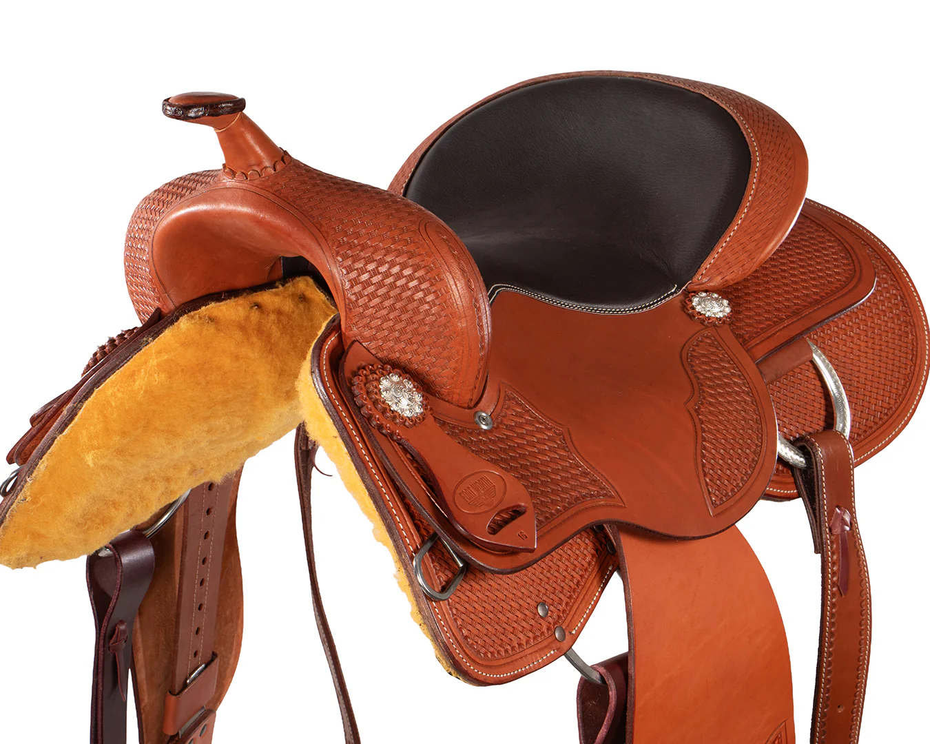 Fort Worth Western Pleasure Basket Weave Saddle - Image 3