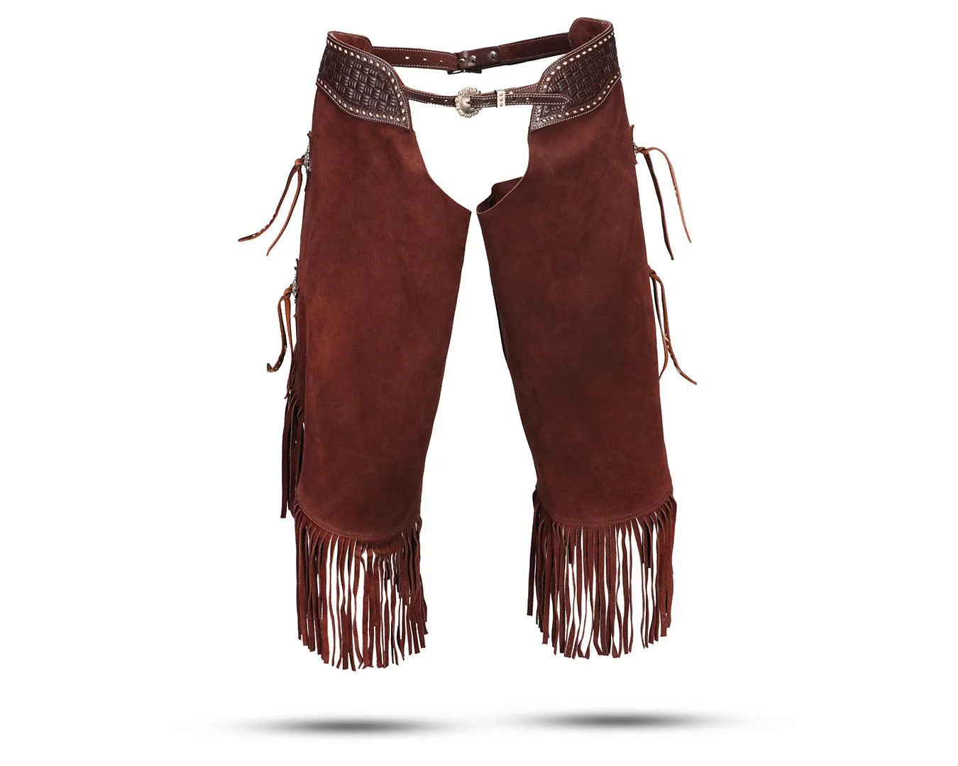 Fort Worth Work Chink Suede Chaps - Brown