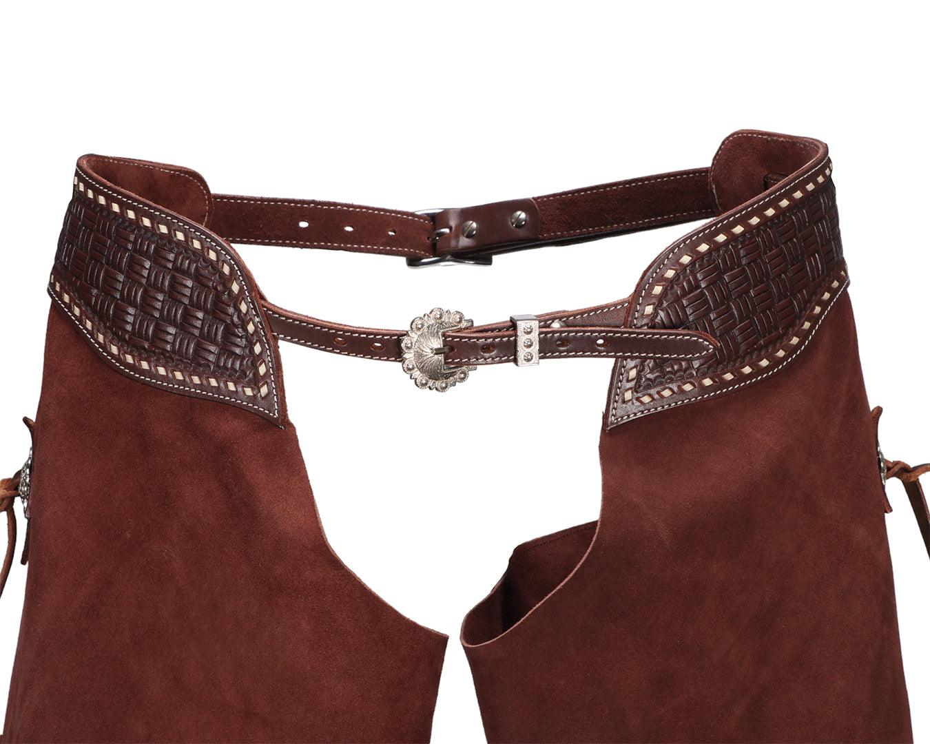 Fort Worth Work Chink Suede Chaps - Brown - Image 2