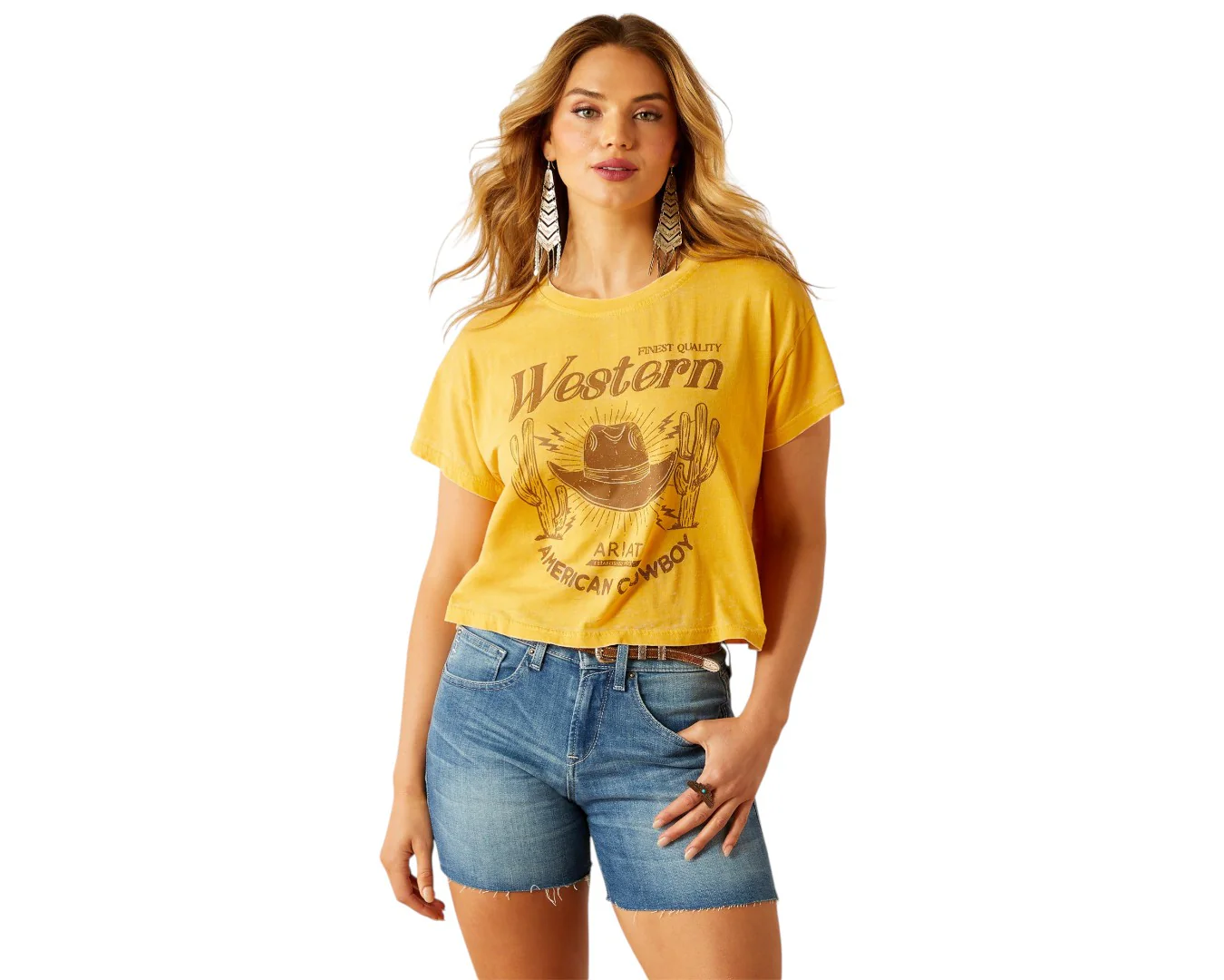 Ariat Women's Gold Rush Cropped T-Shirt
