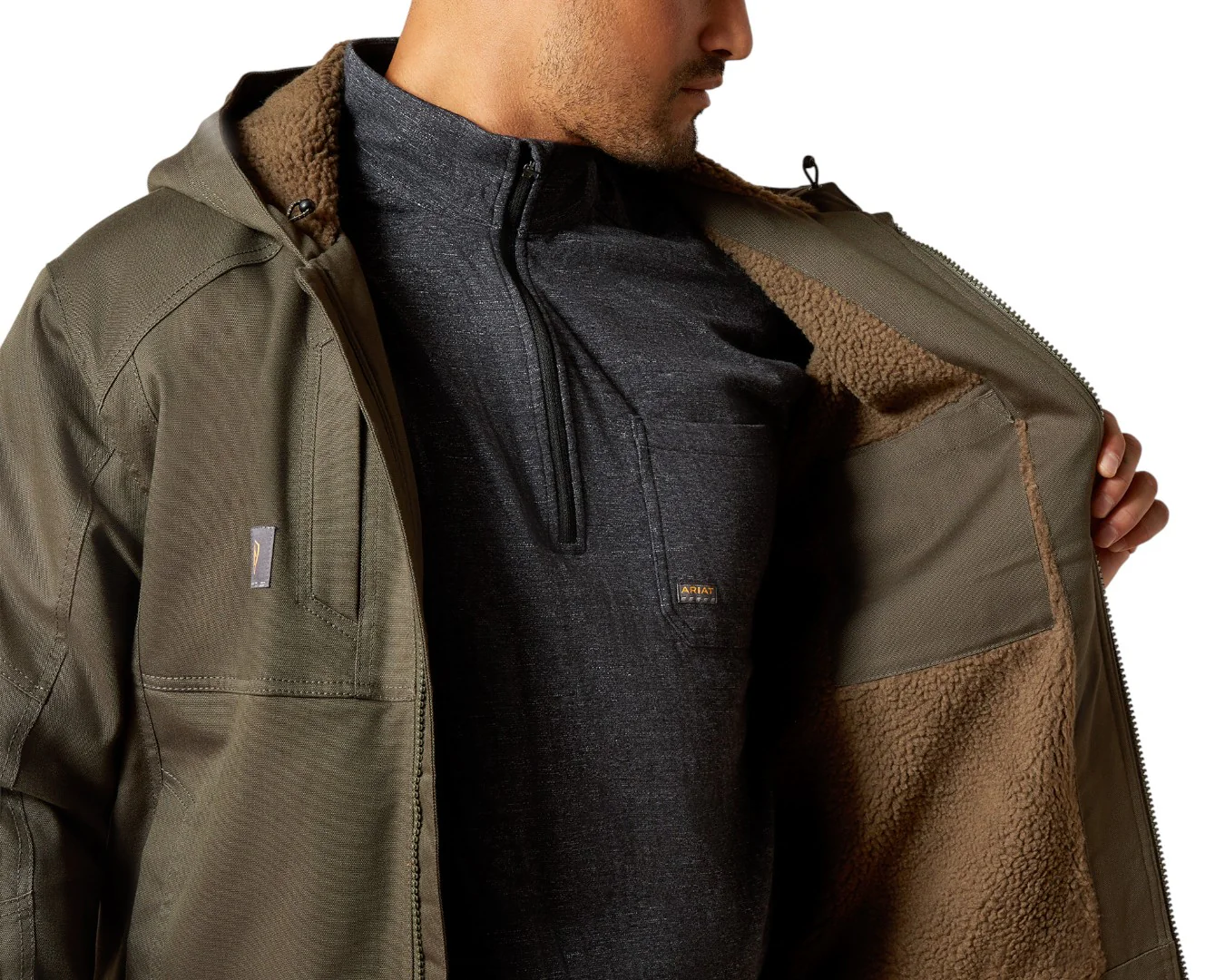 Ariat Men's Rebar Dura Canvas Jacket - Image 5
