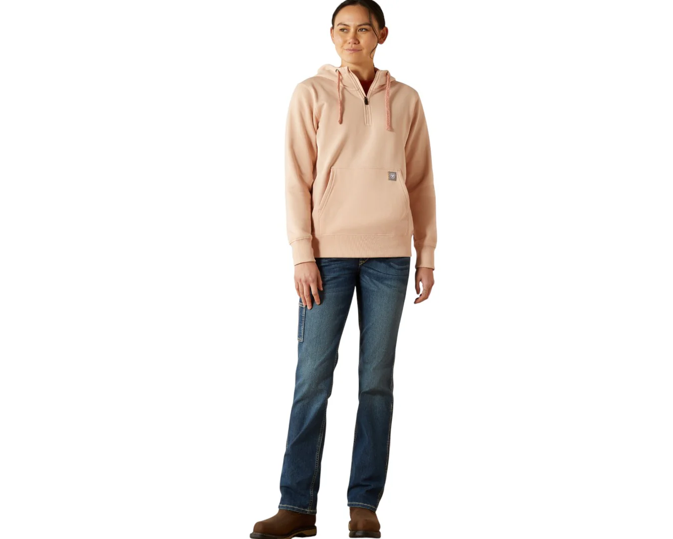 Ariat Women's Rebar Skill Set 1/2 Zip Hoodie - Image 2