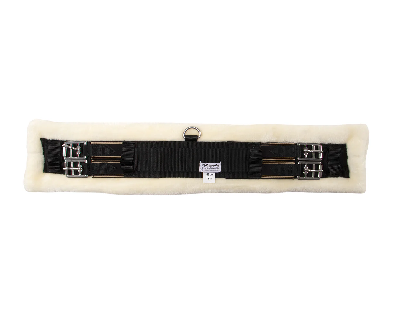 Happy Horse Dressage Girth With Fleece- Black - Image 2