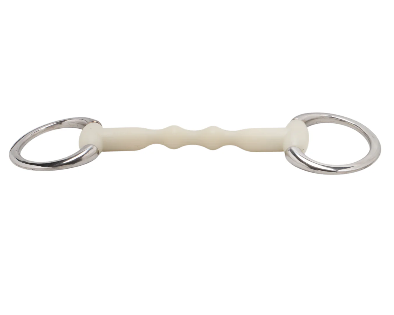 Happy Mouth Flat Ring Eggbutt Bit with Flexible Mouth - Image 3