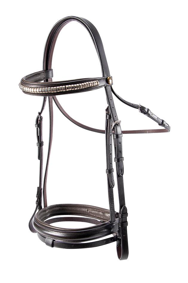 Jeremy & Lord Clinchered Hanoverian Bridle with Reins - Image 4
