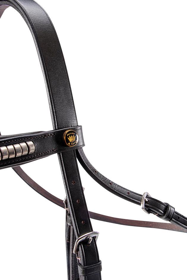 Jeremy & Lord Clinchered Hanoverian Bridle with Reins - Image 7