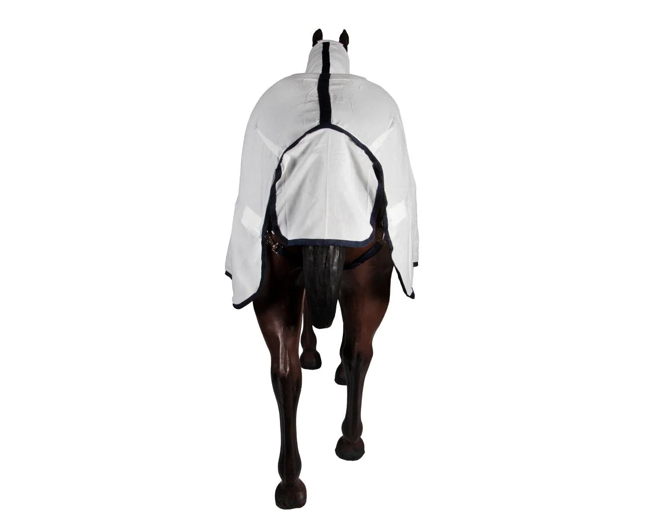 Kool Master Flag Horse Rug Combo - White & Navy - Image 6