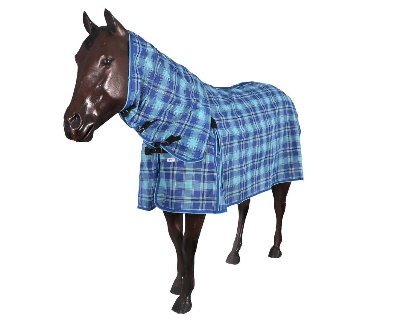 Kool Master PVC Shade Mesh Horse Rug Combo - Blue(Smaller Sizes) - Image 2