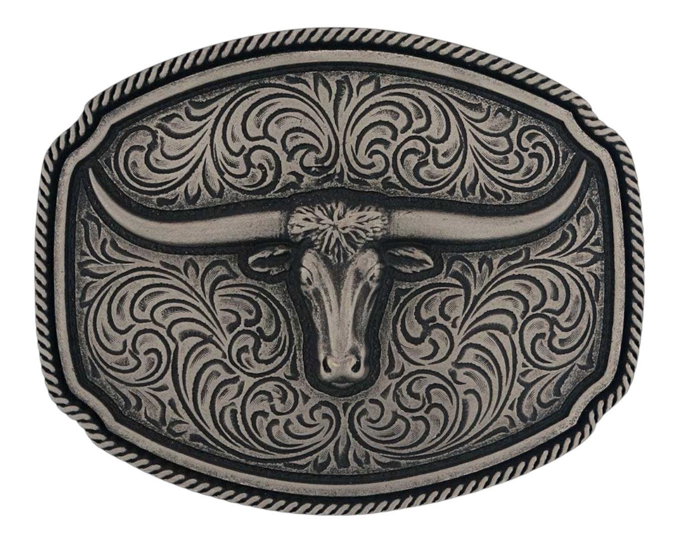 Montana Silversmiths Longhorn Soul Attitude Belt Buckle