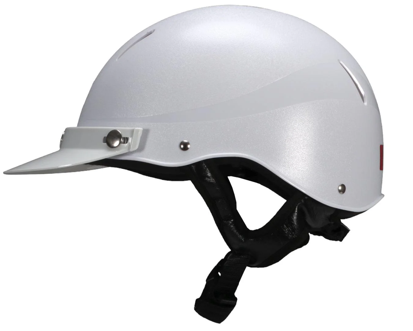 New Derby Safety Riding Helmet - Classic White