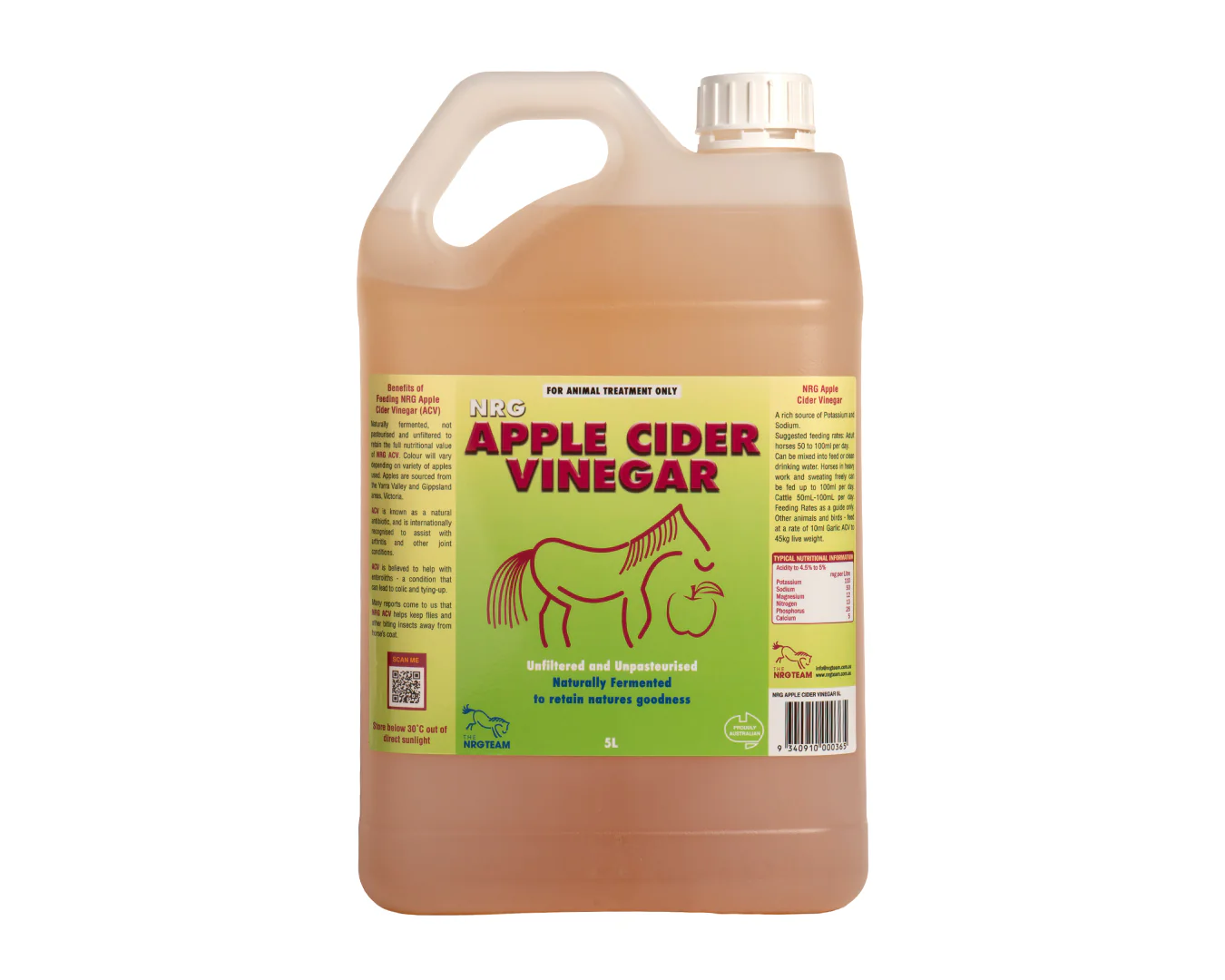 NRG Apple Cider Vinegar 5L