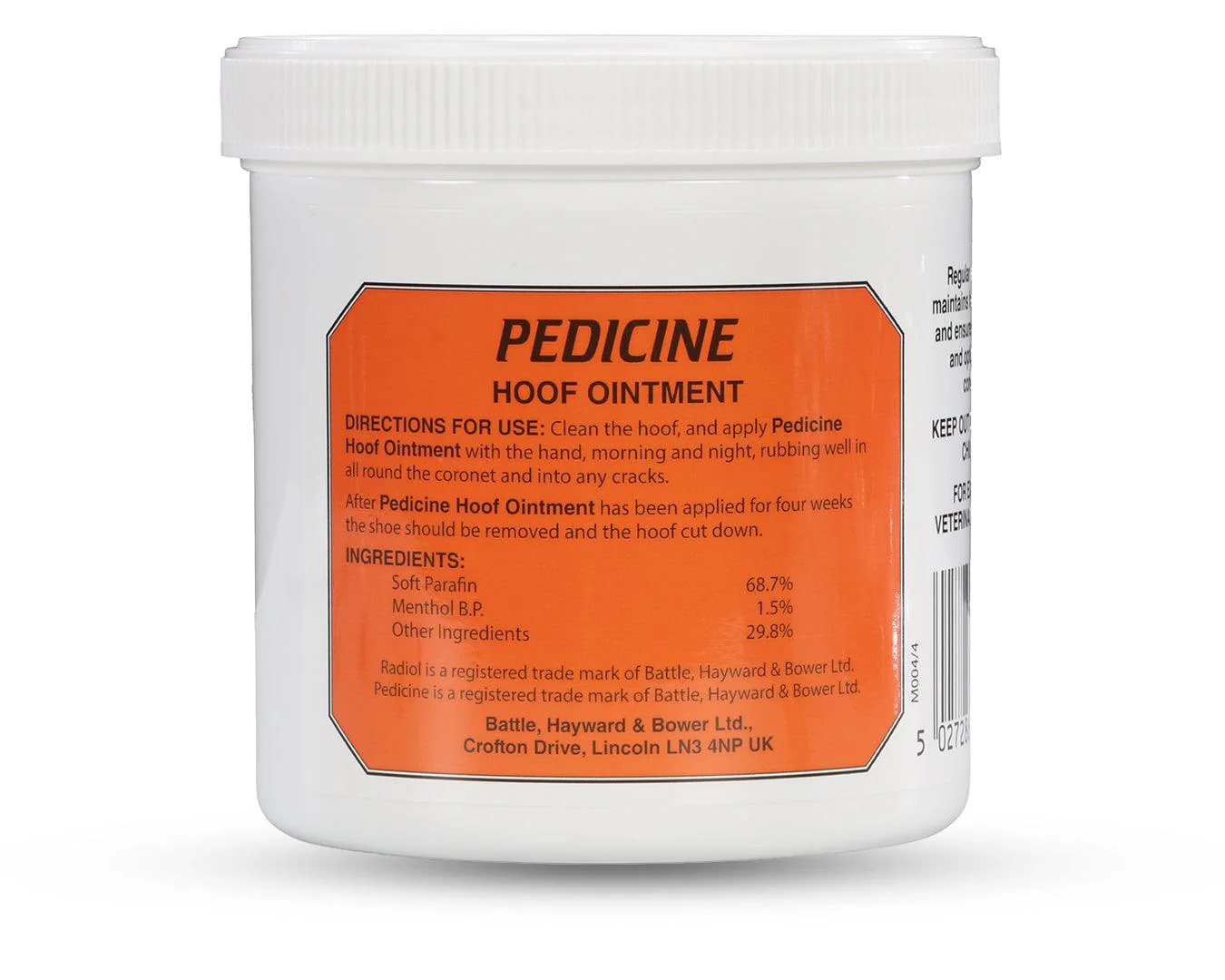 Radiol Pedicine Hoof Ointment - 450g - Image 2