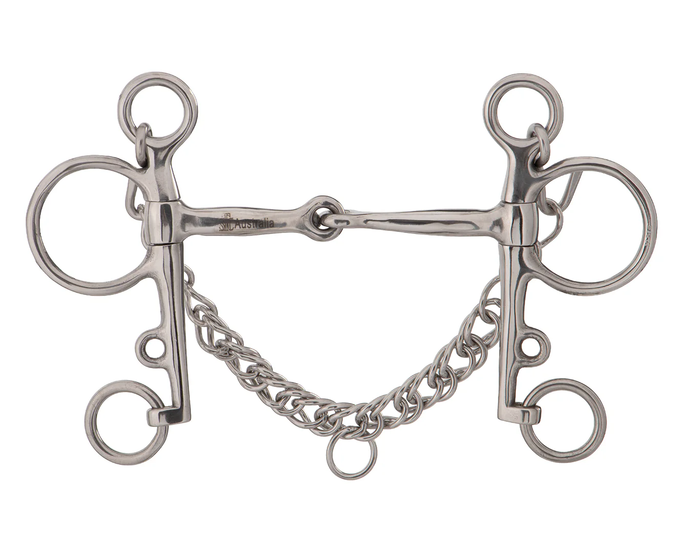 STC Pelham Bit w/Jointed Mouth Stainless Steel