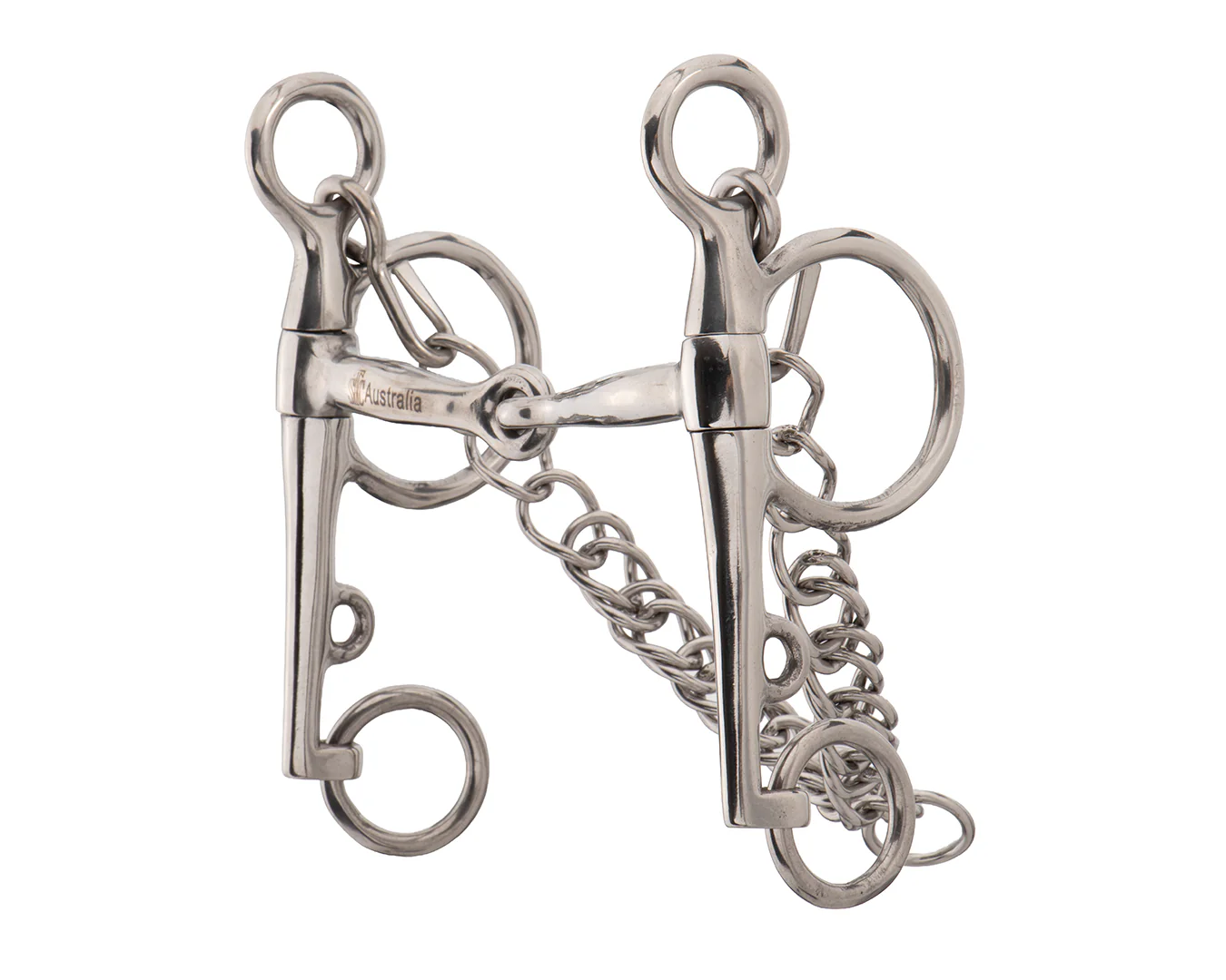STC Pelham Bit w/Jointed Mouth Stainless Steel - Image 2