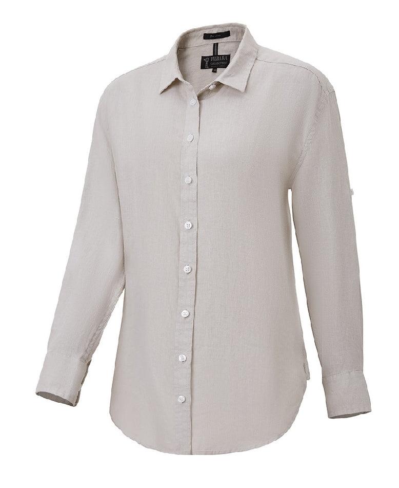 Ritemate Ladies' Linen Long Sleeve Shirt - Image 2