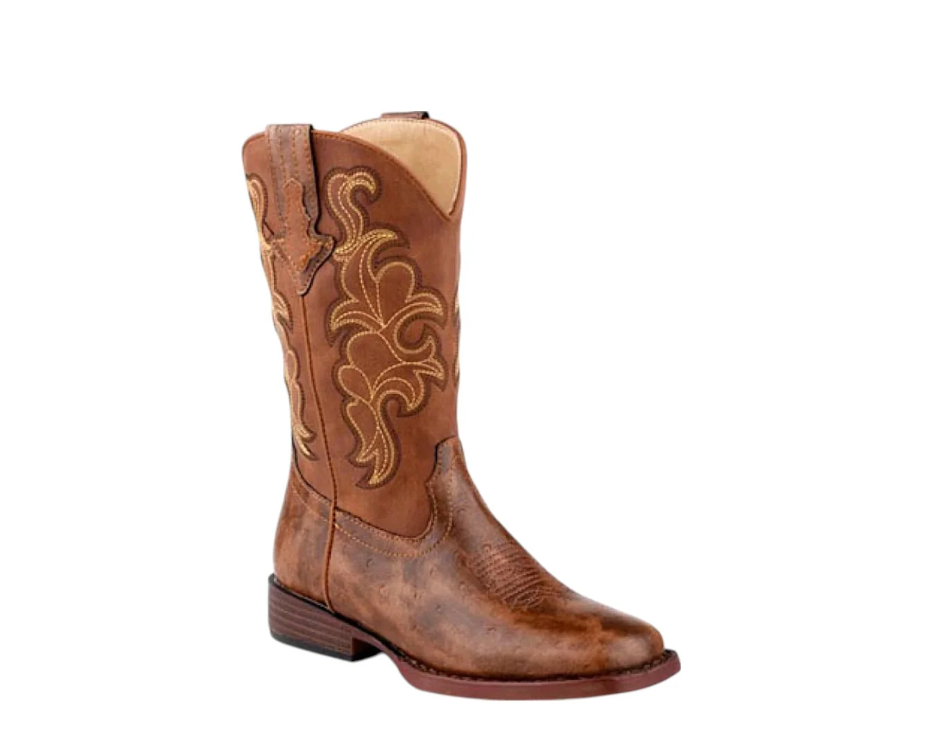 Roper Quills Cognac Boots- Kids