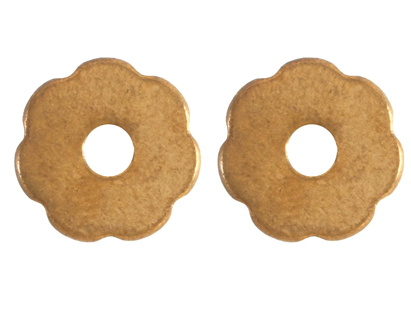 Small Brass Spur Rowels - 7 Point Rounded - Image 2